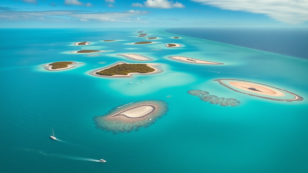 Aerial view of Biscayne National Park
