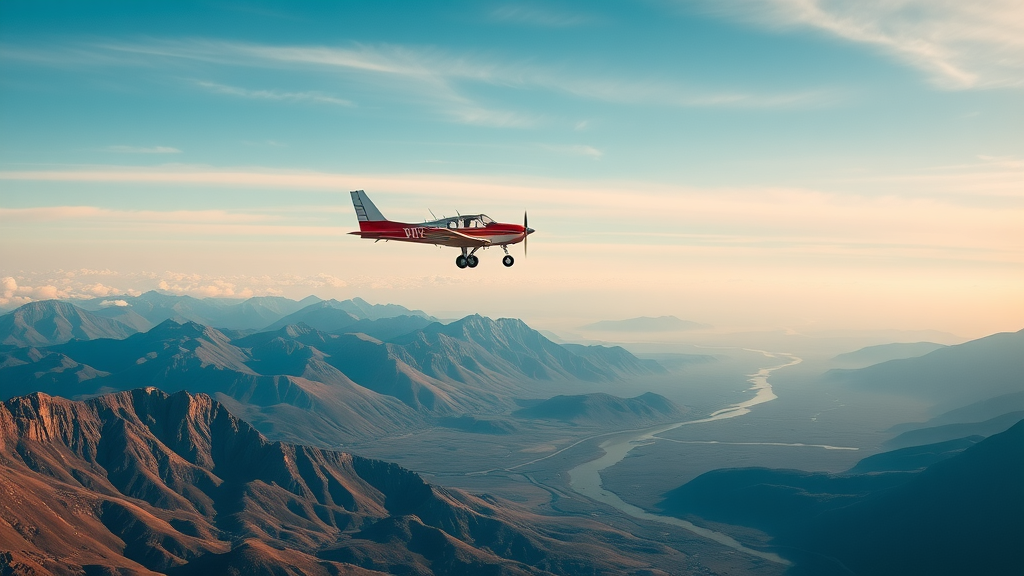 A bush plane above gates of the arctic national park’s remote wild Alaska