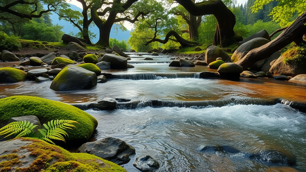 Hidden gem mountain stream in Great Smoky Mountains National Park