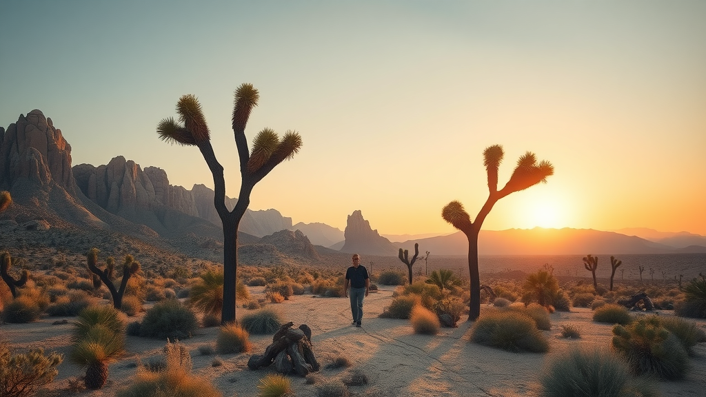 Discover Joshua Tree National Park secret trails at sunrise with iconic trees and rocks