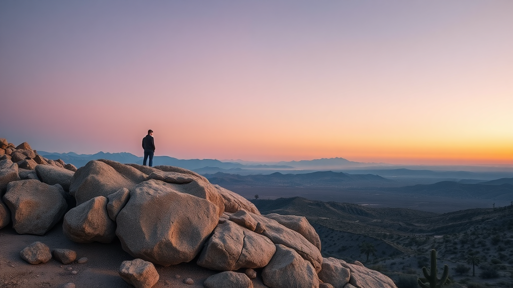 Discover cultural heritage along secret trails in Joshua Tree National Park at sunset