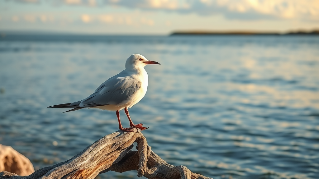 Roseate tern perched at Stewart B. McKinney National Wildlife Refuge coastal habitat