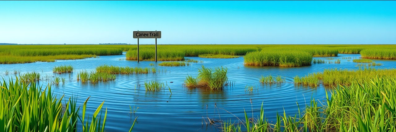 Canoe Trail view at Arthur R. Marshall Loxahatchee National Wildlife Refuge wetlands