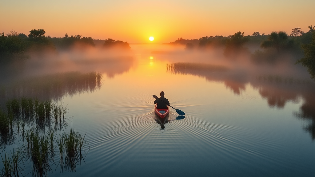Sunrise kayak adventure at Arthur R. Marshall Loxahatchee National Wildlife Refuge