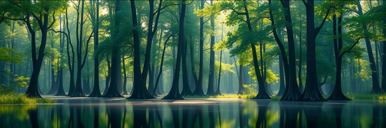 Bond Swamp National Wildlife Refuge serene forest and calm water view
