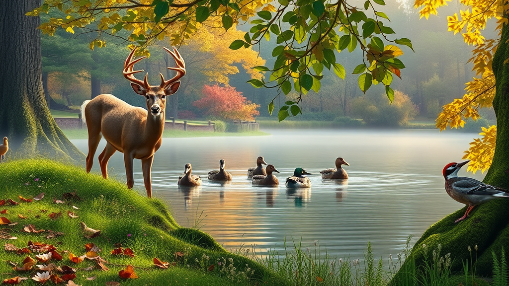 Wildlife diversity at Felsenthal National Wildlife Refuge: deer, birds, ducks