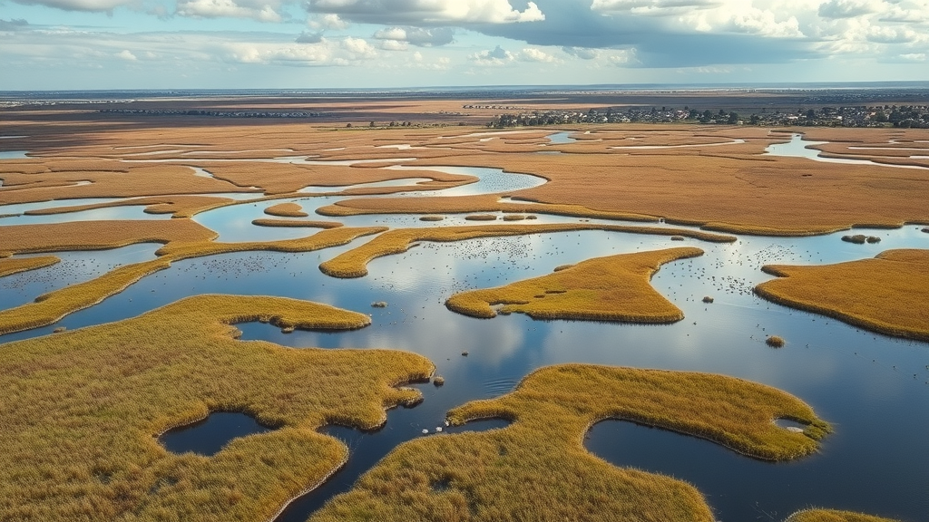 Aerial view of Butte Sink Wildlife Management Area