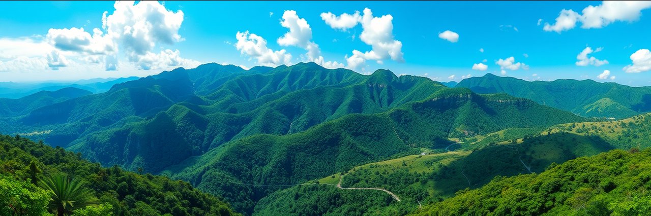 Lush green mountains at hulē‘ia national wildlife refuge in daylight.